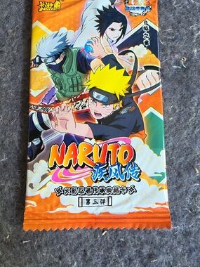 1 Pack Sealed Naruto Trading Cards Bright